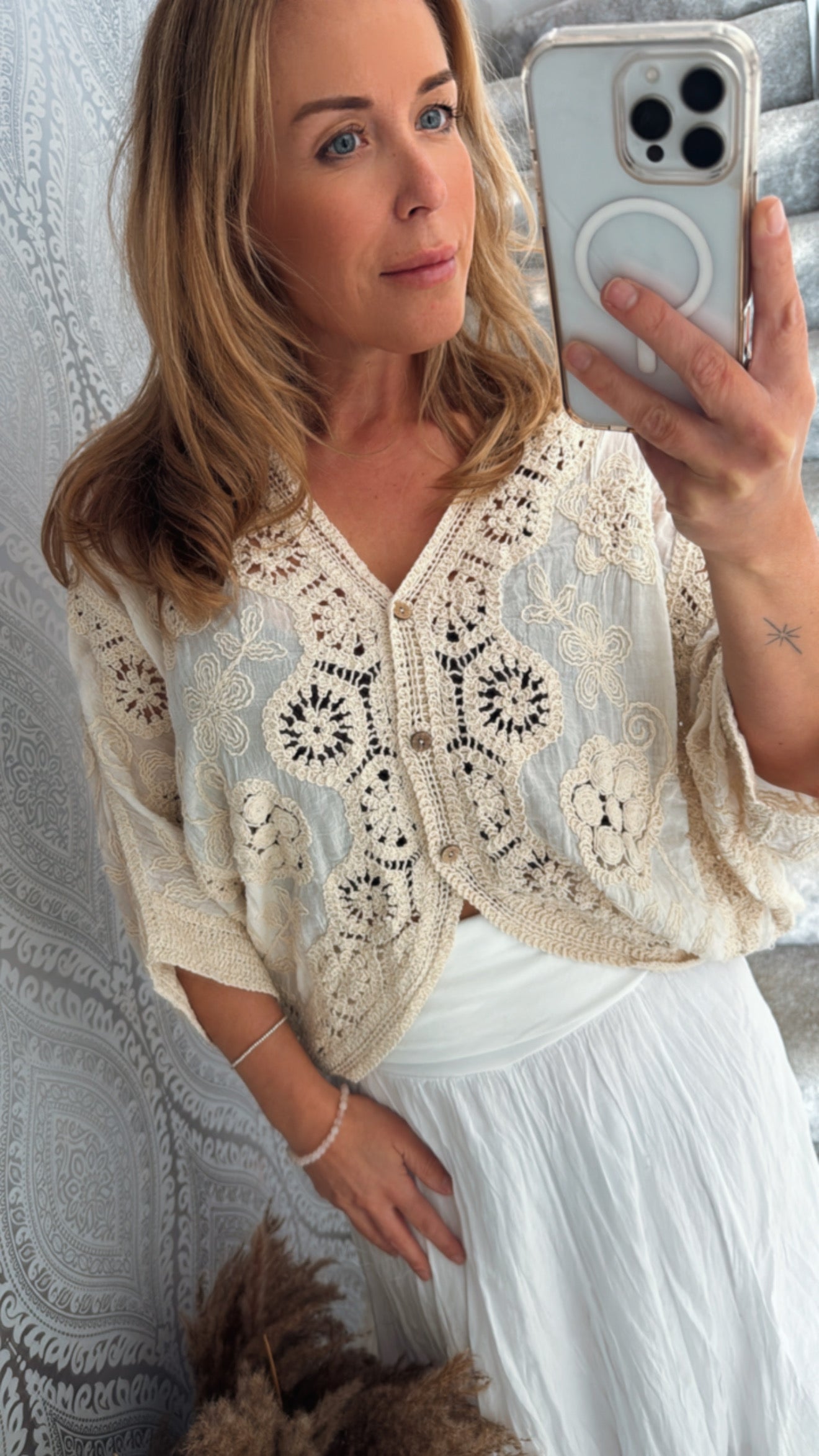 Jenny Crochet Cardigan
