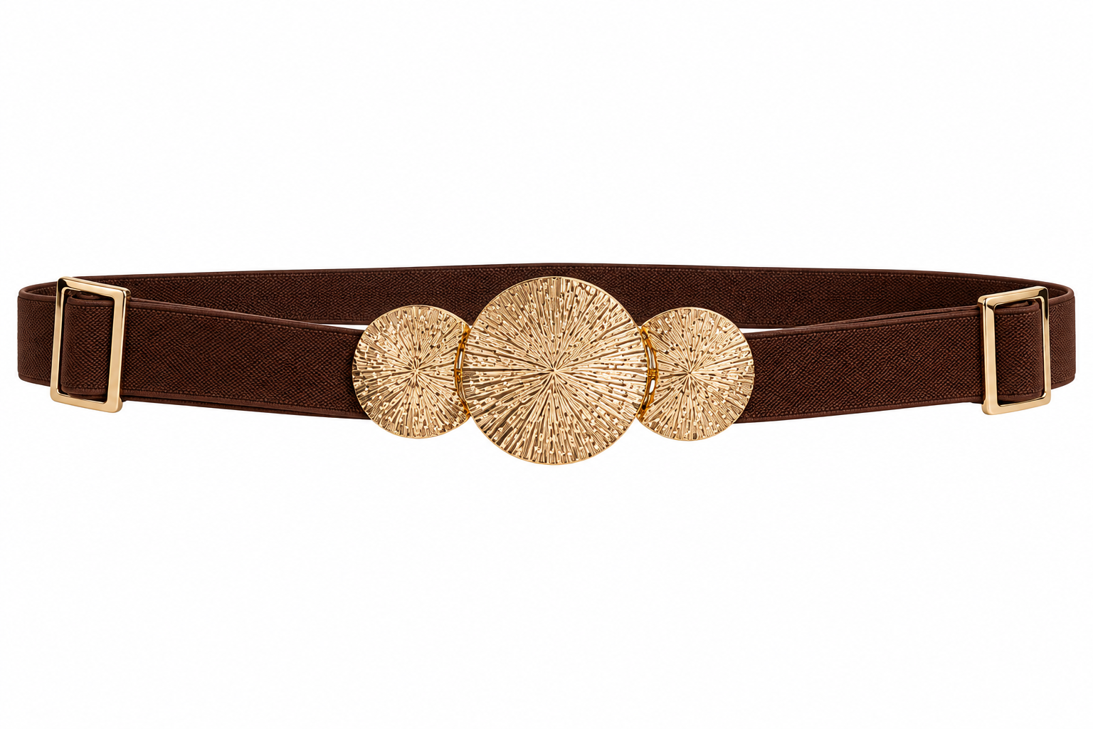 Sienna gold disc belt