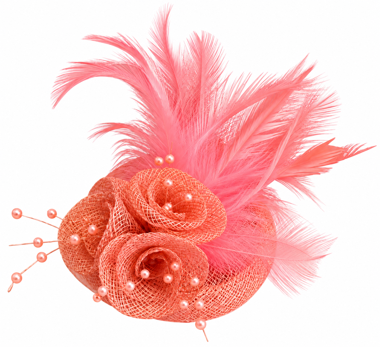 Pearl & Feather Fascinator