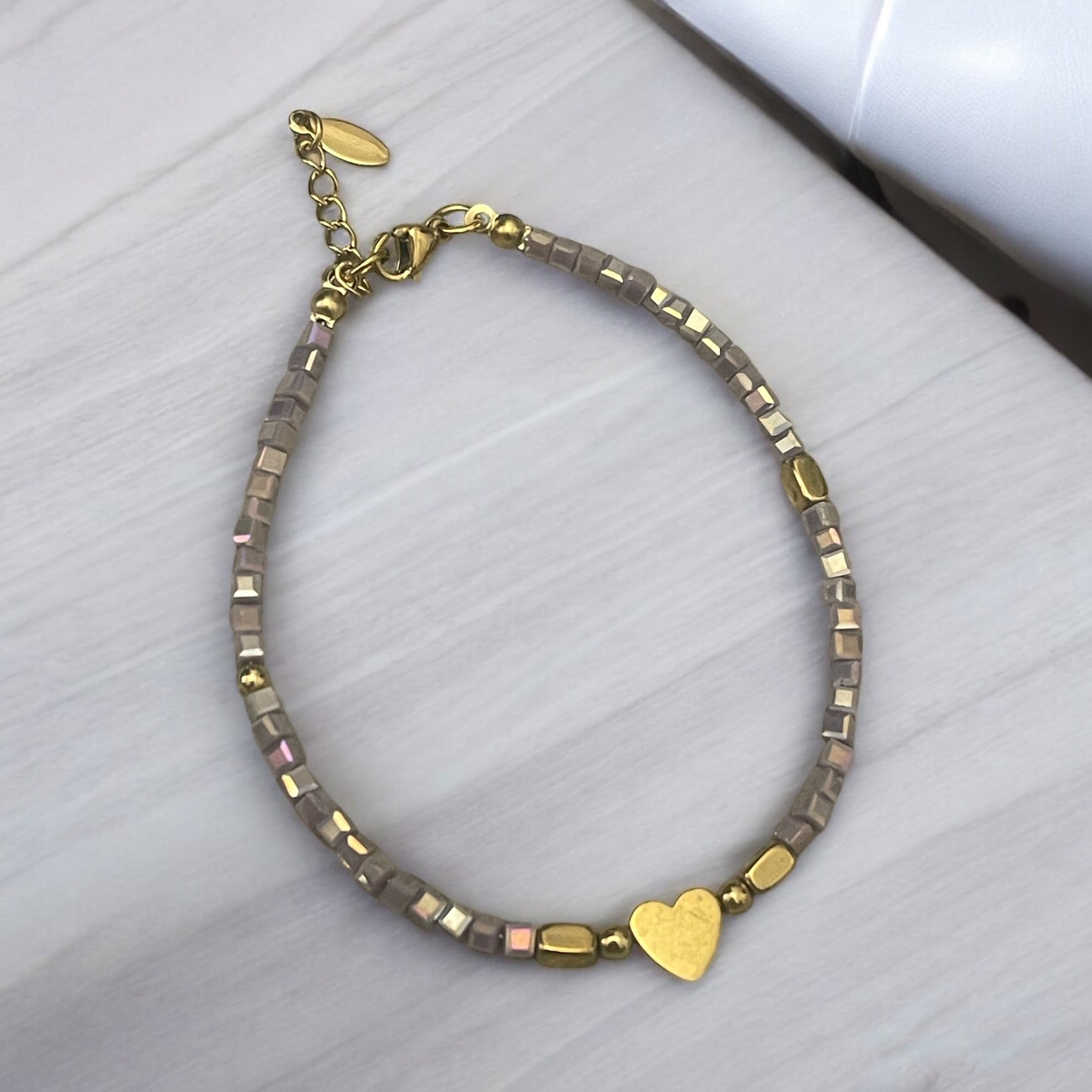 Heart Bead Bracelet