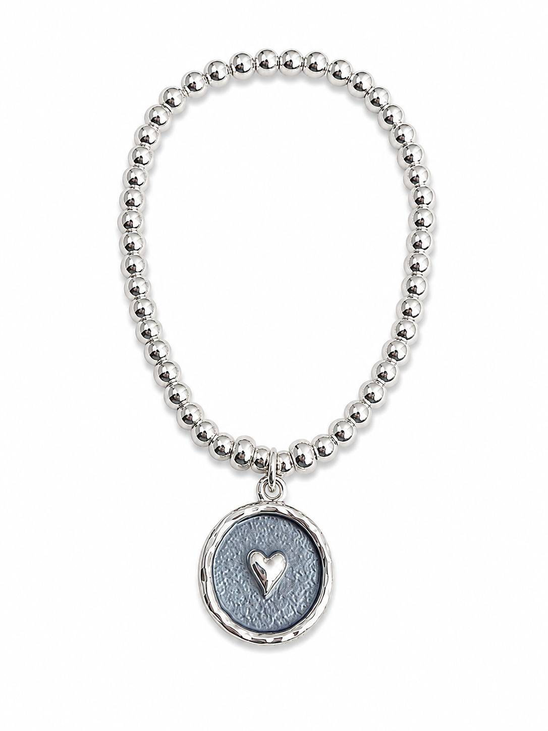 Silver Heart Charm Bracelet