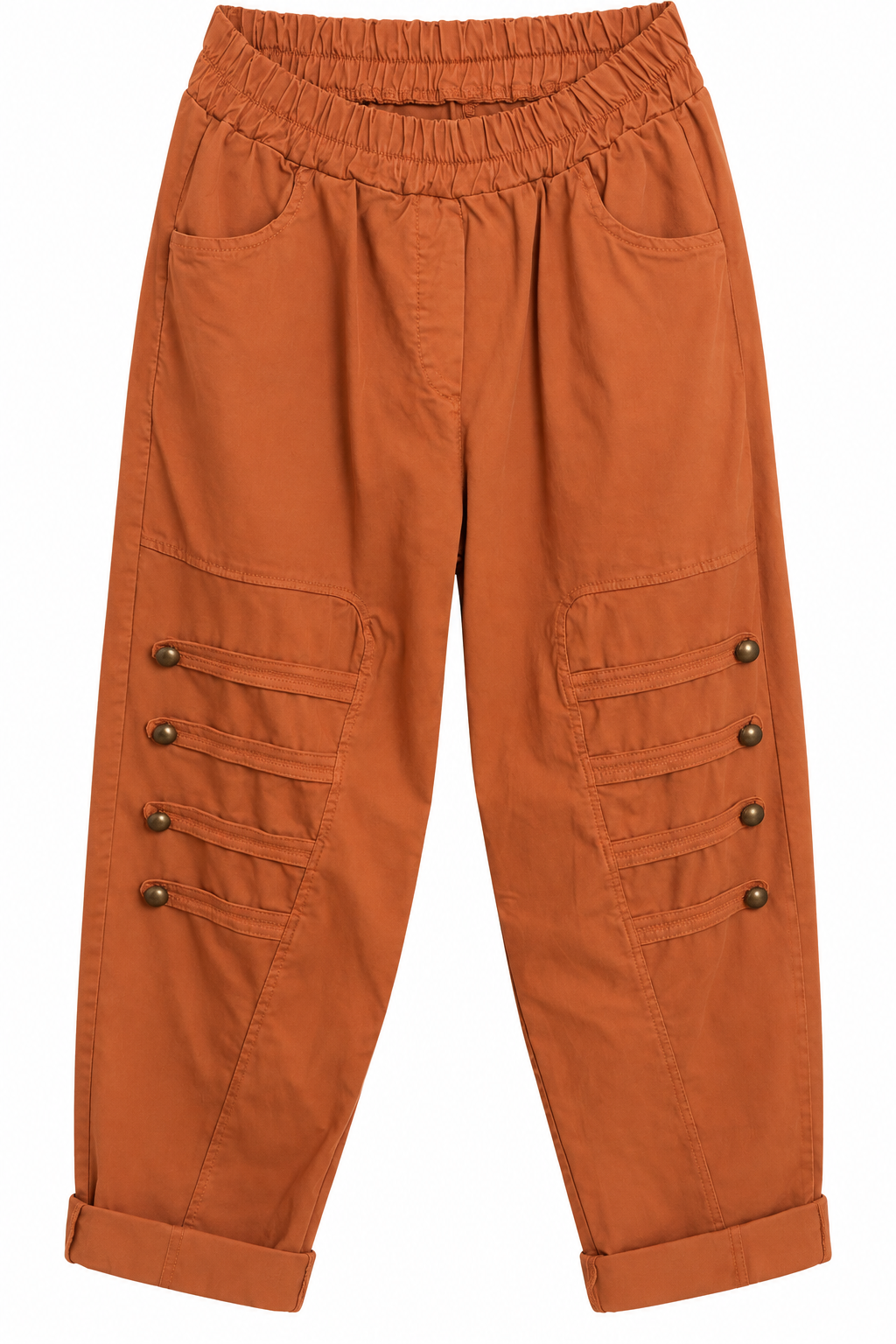 Relaxed Button Detail Trousers